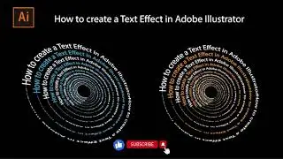 How to Create a  Text Effect in Adobe Illustrator | Faraz GFX Design | #graphicdesign