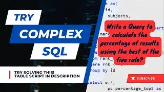 Complex SQL Interview Question || Results Using Best of Five Rule || Data Analyst Interview Question