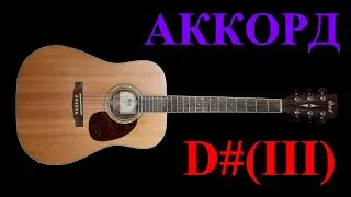 Аккорд D#(III) на гитаре. Как играть. Подробный разбор