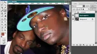 Removing flash hotspots: Photoshop retouching