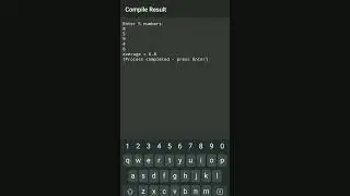 c++ program for finding average of 5 numbers 