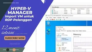 Import VM untuk RDP di Hyper-V Manager