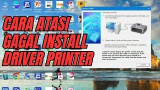 cara mengatasi gagal install driver printer canon semua tipe || caution cannot detect the printer