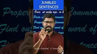 Jumbled sentences / rearrangemenat of sentences tricks in telugu / Luckychannel education videos