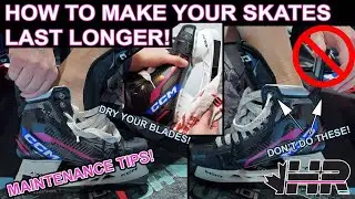 You're destroying your hockey skates! How to put on and take off skates & maintenance tips