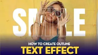 How To Create Outline Text Effect Using Adobe Photoshop |  Photoshop Tutorials  