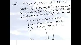 Chapter 05.02: Lesson: Direct (Vandemonde) Method of Interpolation: Quadratic Interpolation