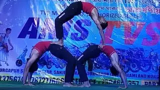 yoga and acro yoga live performance West Bengal durgapur. | har har Mahadev song