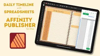Affinity Publisher for iPad Tutorial | Create a Quick Timeline with Spreadsheets