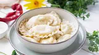 🥟 Вареники с картошкой и зеленым луком - рецепт вкусного ужина или завтрака