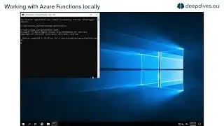 Working with Azure Functions locally