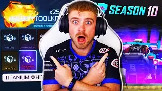 *BLACK MARKETS & PAINTED EXOTICS* I Opened 25 NEW Golden Toolkit Crates in Rocket League!