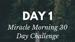 Day 1 of 30 Day Miracle Morning Challenge