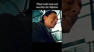 Loki was not worthy for Mjolnir 🔥 #shortsviral #viral #loki #marvel