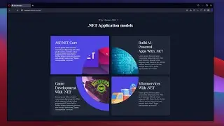 Designing The Cards Section of The .NET Platforms | HTML CSS JS Tutorial