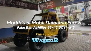 Modifikasi Mobil Daihatsu Feroza Pake Ban Achilles 33x12,50 ring15