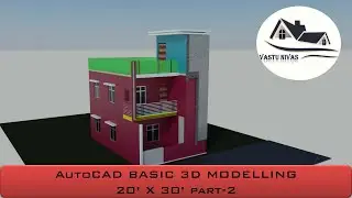 AutoCAD | 3D Model | 20' x 30' Plan | Part-2