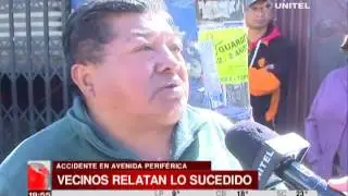 Vecinos relatan que el tráiler avanzó varias cuadras de la Periférica sin control