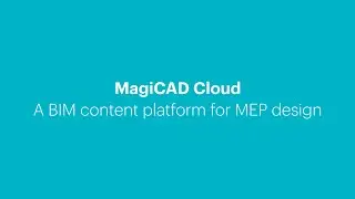 MagiCAD Cloud object collections in MagiCAD