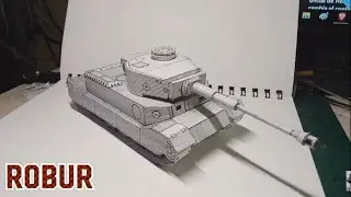 Building Tiger Porche (German Heavy Tank) #papercraft #tank #worldoftanks #cutout