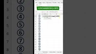Number Sequence Style in Excel | List style in Excel  #excel #exceltips #excelformula #exceltricks