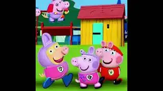 La Patrulla Canina salva a una vaca en el parque de Peppa Pig.