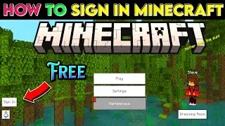 How To Sign In - In Minecraft 🤔 | How Do You Sign In Into Minecraft?