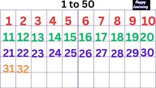 Number 1 to 50 | 1-50 number name | 1234 numbers | number song | number blocks