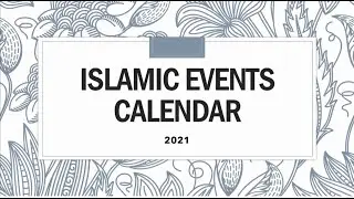 Islamic Events / festivals Calendar 2021 | Ramadan | Eid | Hajj