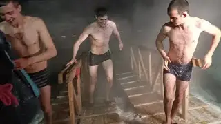 Крещение 2024 город Абакан. Эрик впервые окунулся!
