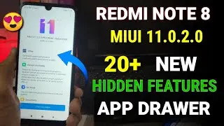 Redmi note 8 Miui 11.0.2.0 new update |20 new features, App drawer, quick reply Redmi note 8 Miui 11