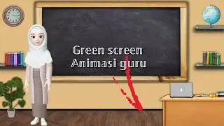 Green screen guru mengajar || 50 pose guru bergerak