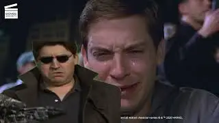 Doctor Octopus pretends to be sad about Uncle Ben's death for a while - Spiderman