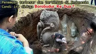 Penemuan terbesar dan tertinggi di indonesia candi ini diduga menyamai borobudur