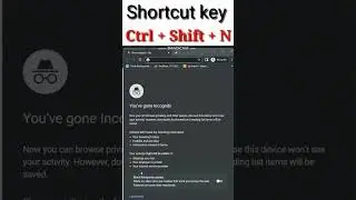 chrome shortcut key | incognito mode | computer update gyan