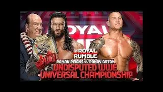Roman Reigns Vs Randy Orton Royal Rumble 2024 WWE2k23