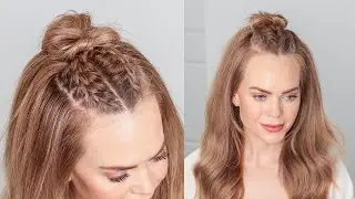 HALFUP DOUBLE BRAID HAIRSTYLE
