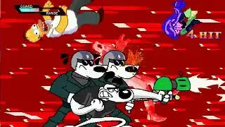 Mugen Goro, Homer Simpson and Venom vs Sunset Shimmer, Dudley Puppy and Mordecai