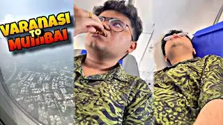 Varanasi to Mumbai Travel In Flight ✈️😳|Kanda Lovers|