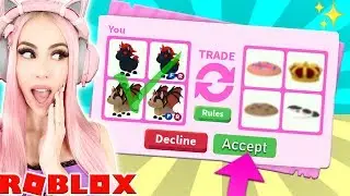 I Only Traded EVIL UNICORNS & BAT DRAGONS For 24 Hours In Adopt Me! Adopt Me Trading