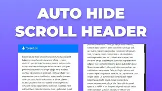 Cómo hacer un Header que se Oculta y Aparece al hacer Scroll con HTML, CSS y JavaScript