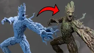Guardians Of The Galaxy: Groot - 3D Print Model Paint Tutorial