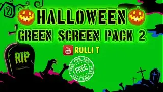 Green Screen PACK HALLOWEEN 2 [1080p] HOROR CREEPY HAUNTED SKULL CEMETERY GHOST GRAVE TRICK OR TREAT