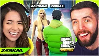 Zerkaa Meets Pokimane In GTA 5 RP!