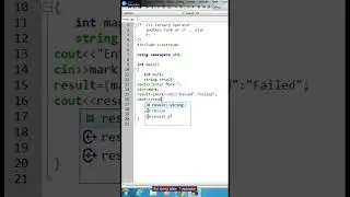 #shorts, #Operator #Ternary Operator  in C++ Program