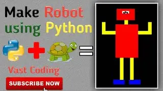 Make a Robot using Python | Simple Python Turtle Graphics | Simple Python Project | 