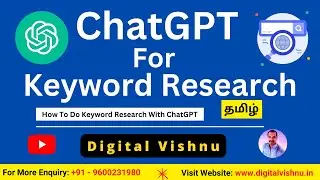 ChatGPT Tutorial in Tamil - How To Do Keyword Research With ChatGPT and Keyword Everywhere Prompt