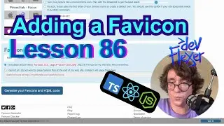 Lesson 86. Adding a Favicon (TypeScript, Node.js, React)