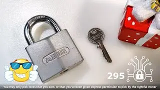 295 🔐 ABUS Nº27/50 padlock picked and gutted