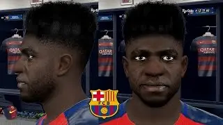 Umtiti - 3D Face PES2016 by Futsur